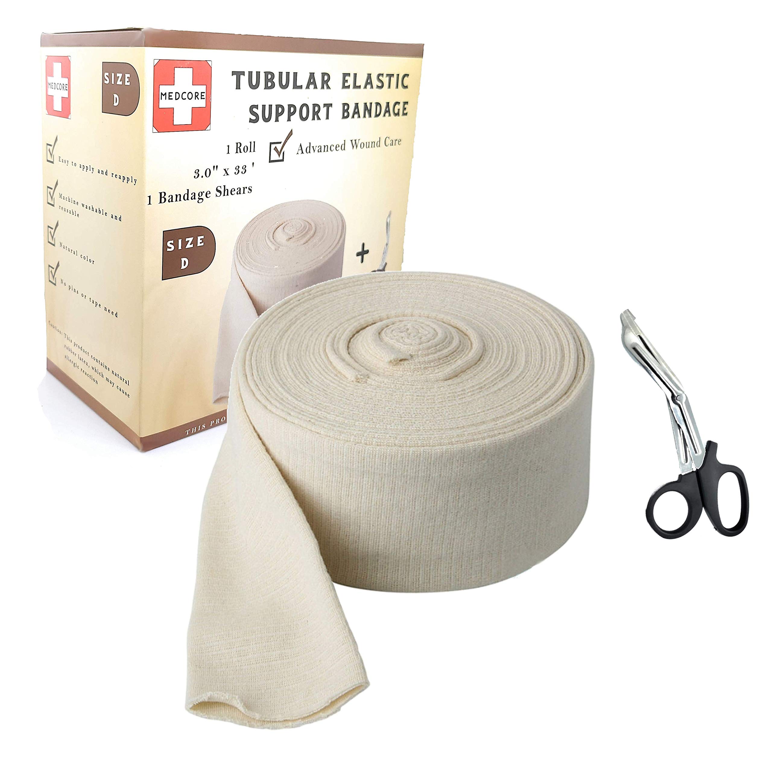 Premium Elastic Tubular Medical Bandage - Size D
