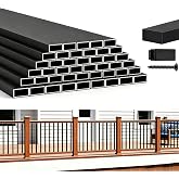 HZIU 101 Pack 32.25" Deck Balusters，Stainless Steel Deck Railing Kit | Rustproof Side Mount Spindles Railings with End Caps &amp; Screws&ndash;Modern Porch Balusters for Patio, Balcony&amp;Outdoor Staircases