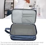 Shanrya Cosmetic Storage Bag Makeup Organizer Dry Wet Separation Vertical view 5