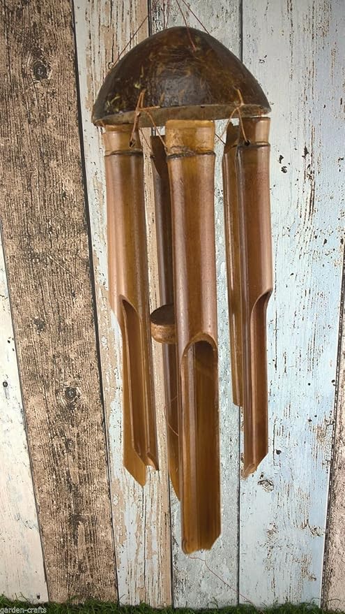 Gc Uk Carillon En Bambou Fait A La Main A Bali 35 Cmla Fabrication Respecte Les Regles D Ethique Amazon Fr Jardin