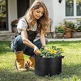 T4U 5-Pack 10 Gallon Fabric Grow Bags Heavy Duty with Handles view 8