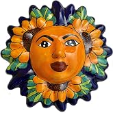 Fine Crafts Imports Sunflower Talavera Ceramic Sun Face