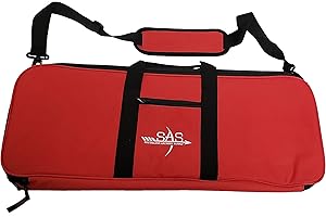 SOUTHLAND ARCHERY SUPPLY SAS Recurve Takedown Bow Case with Detachable Shoulder Sling and Pockets