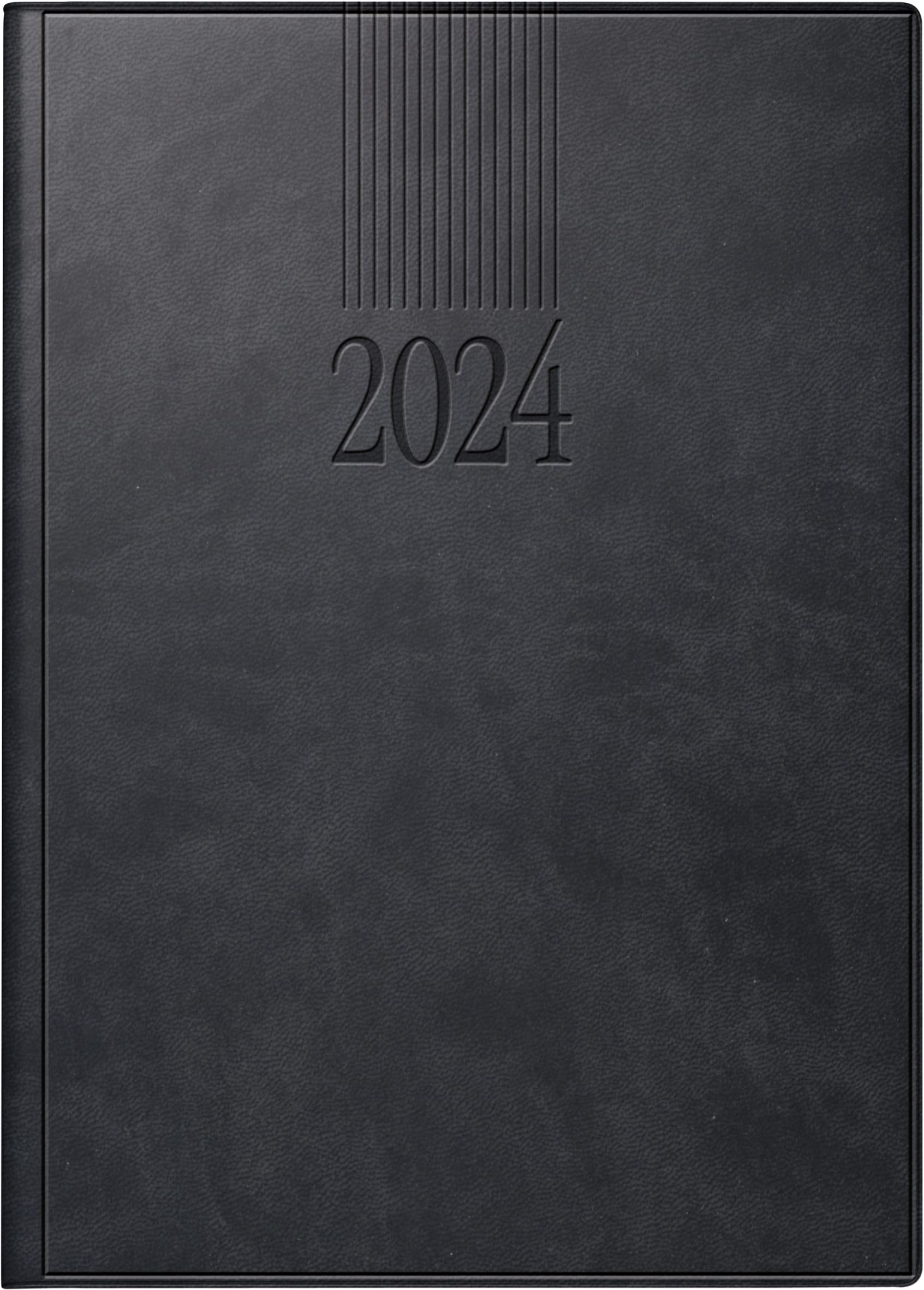 rido/idé Daily calendar model ROMA 1 2024, Desk Planner, 1 page = 1 day, sheet size 14.2 x 20 cm, black