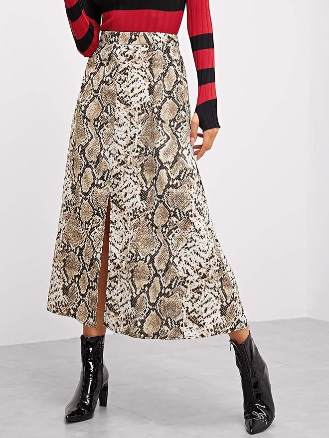 snakeskin skirt amazon