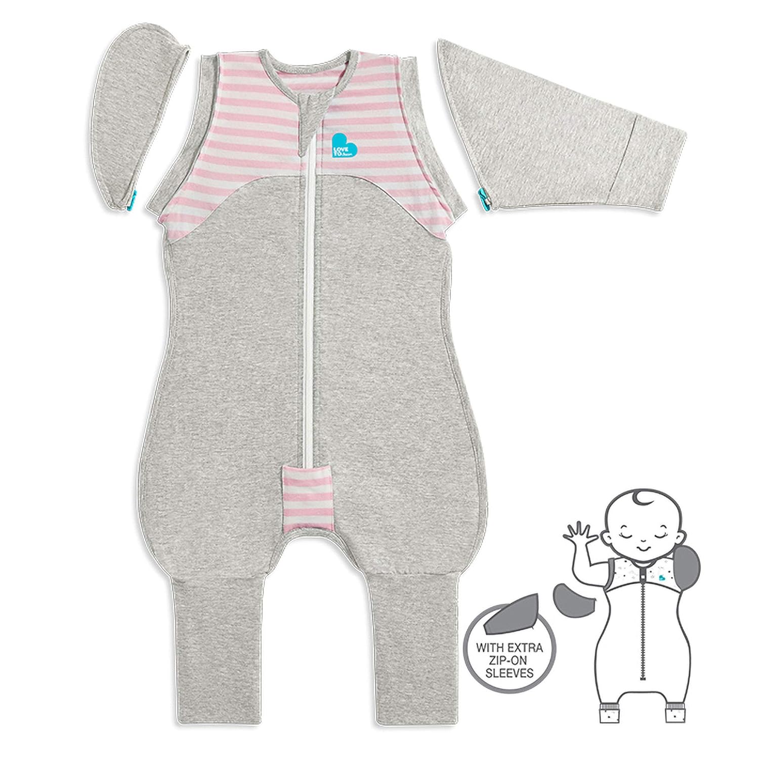 love to dream zip on sleeves