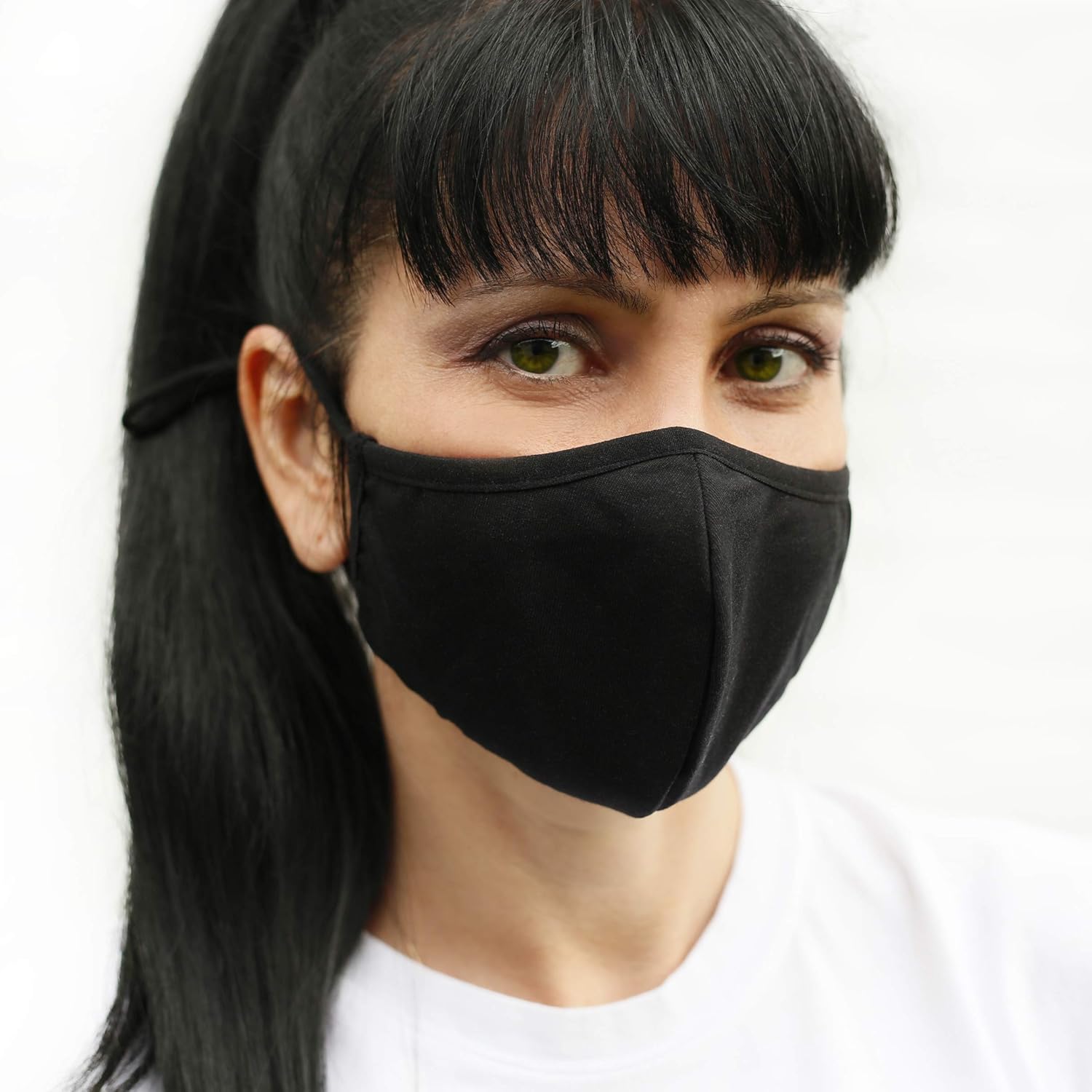 Silver Ion Face Mask, adjustable elastic & builtin silver filter