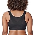 DELIMIRA Women's Front Closure Posture Wireless Back Support Full Coverage Bra