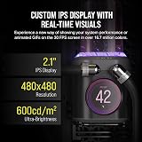 Corsair iCUE LINK XD5 RGB ELITE LCD Pump Reservoir Unit D5 PWM Stealth Grey view 4