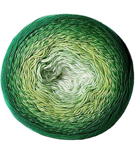 Harmony Light Gradient Yarn - Cotton Acrylic Glitter Blend, Sport Weight, 2x260g Skeins (2188 Yds Total), For Crochet & Knitting - View #7