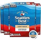Seattle’s Best Coffee, Light Roast K-Cup Coffee Pods, Lighthouse, Arabica, 4 Boxes (96 Pods Total)