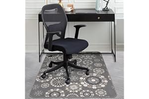AiBOB Chair Mat for Carpeted Floors, Premium Quality Hard Material, Office Floor Mats for Computer Desk on Carpet, Easy Gride for Chairs, 36x48 Multi