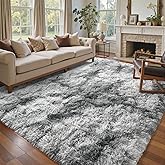 5x7 Ft Large Shag Rugs for Bedroom Living Room, Tie Dyed Ultra Soft Fluffy Furry Area Rug for Indoor Floor, Aesthetic Carpet 