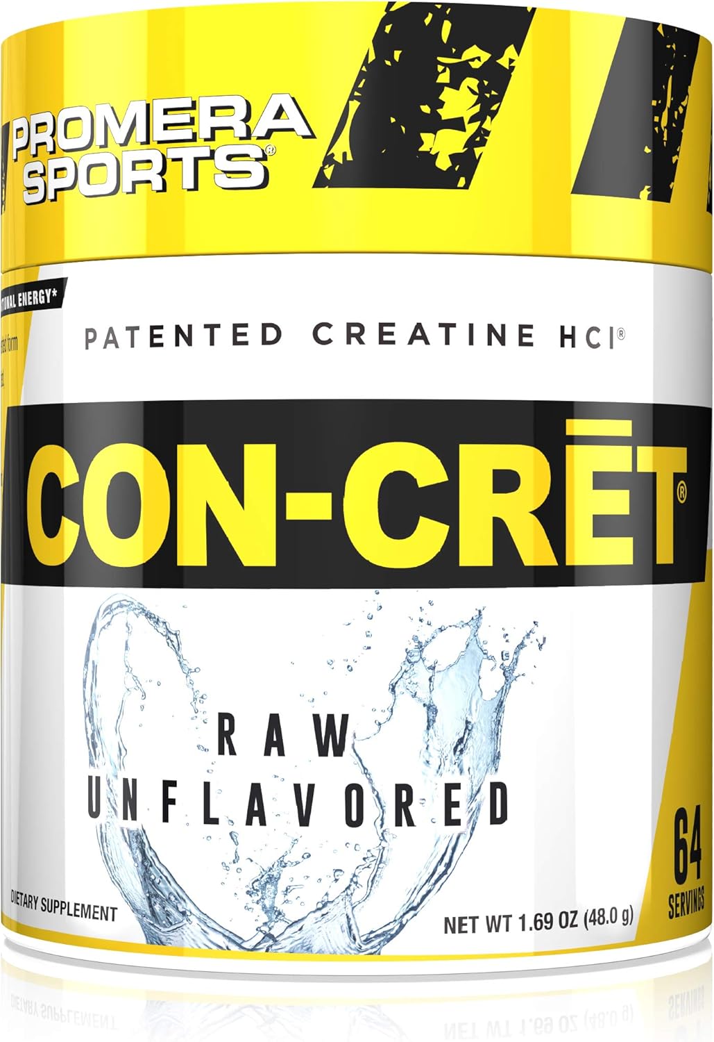 Promera Sports, CON-CRET Creatine HCl Powder, Micro-Dose Creatine, No Bloating, No Upset Stomach, No Water Retention, No Loading, Made in USA, Gluten-Free, Unflavored, 64 Servings: Health & Personal Care