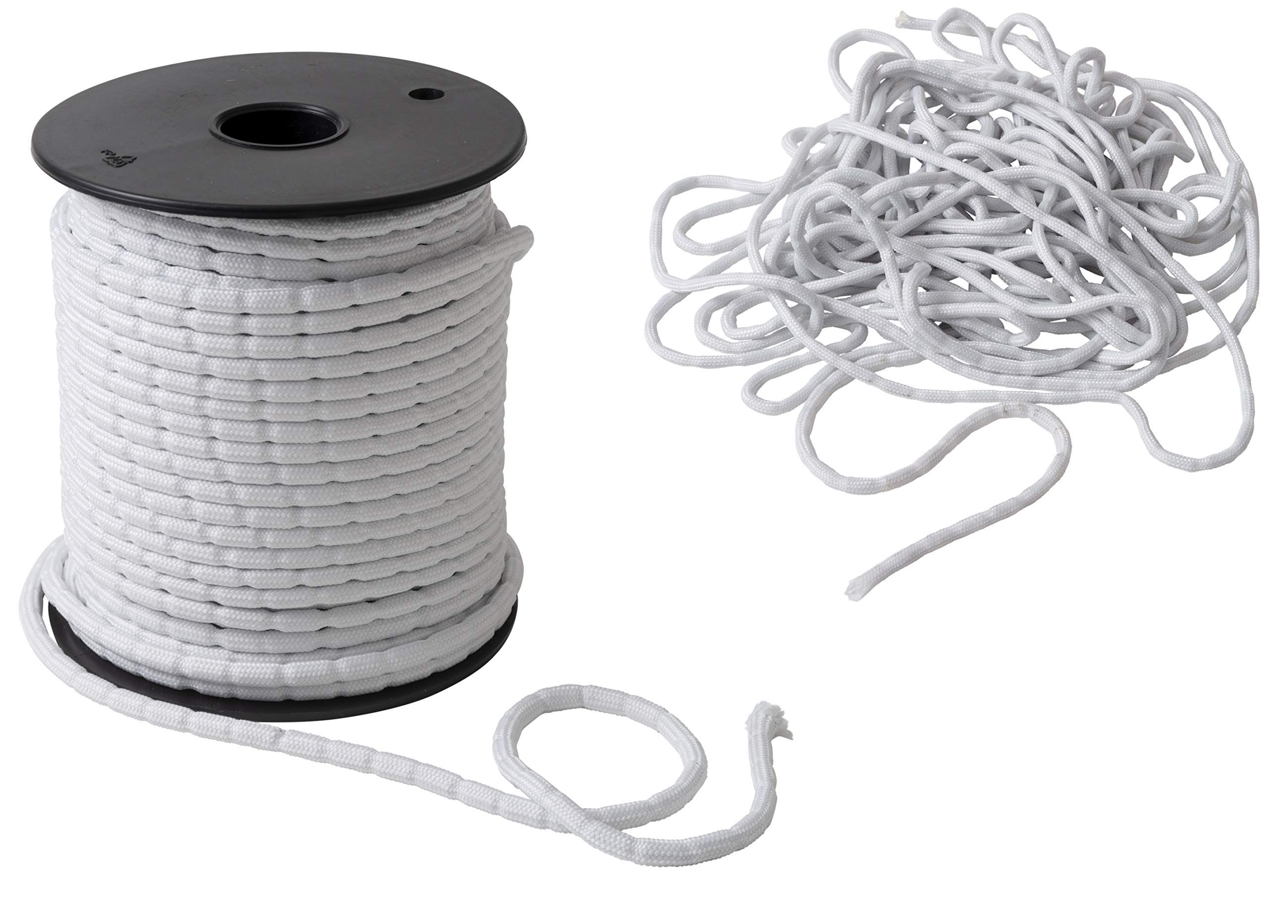 IPEA Lead Weight Tape – Lead Braid 50 G/MT – Made in Italy – 10 Meters – Leaded Rope Wire for Drapery, Fabrics, Nets – Curtains Weighting - White Color (BS0344050C)