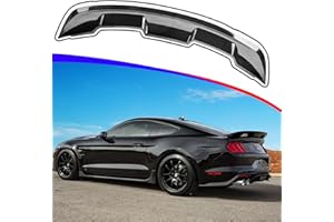 AAriguthel Rear Spoiler Wing Compatible with 2015-2023 Mustang V6/V8/Shelby/GT/EcoBoost 2-Door Coupe Models GT500 GT350 Style ABS Rear Trunk Spoiler