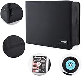 LIOVODE DVD Case 200 Discs 100 Booklets Storage Organizer Black view 4