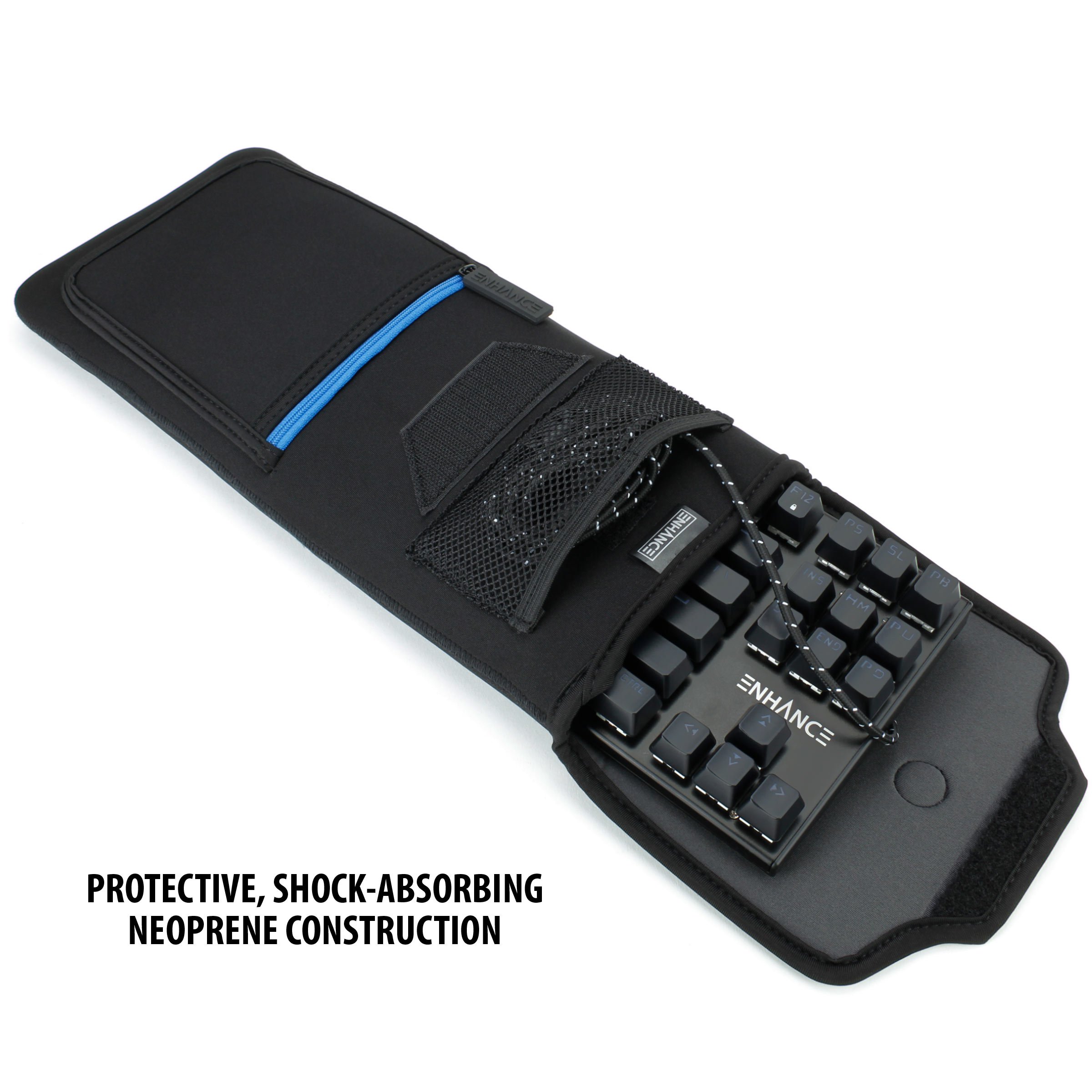 ENHANCE Keyboard Sleeve Travel Case for TKL Gaming Keyboards (15