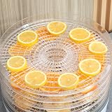 HOMCOM Five Tier Food Dehydrator 245W Adjustable 35-70C White view 9