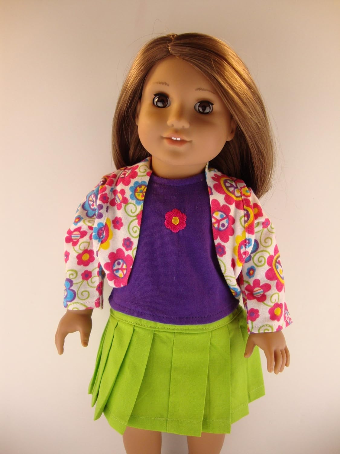 lime green and purple outfits