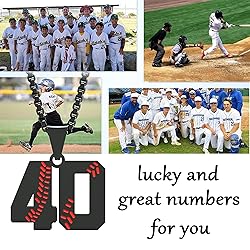Suweibuke Inspiration Baseball Necklaces Baseball