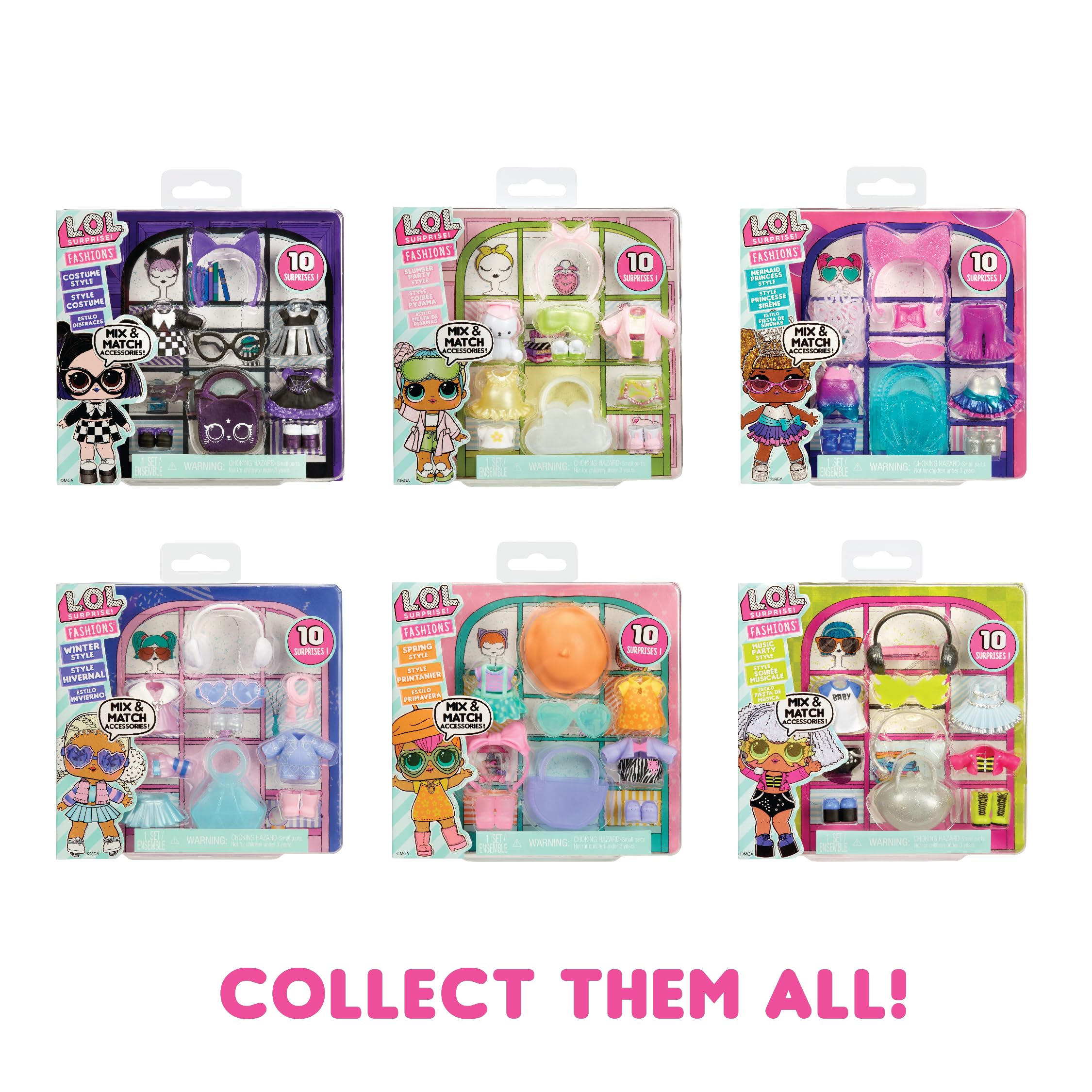 LOL Surprise Fashions Slumber Party Style Mini Doll Accessories