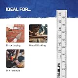 Faithfull Folding Rule 1 Metre White ABS Plastic with Metric Imperial view 6