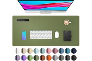 Leather Desk Pad Protector,Mouse Pad,Office Desk Mat, Non-Slip PU Leather Desk Blotter,Laptop Desk Pad,Waterproof Desk Writin