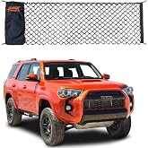 Envelope Cargo Net for Toyota 4Runner w/ 2nd Row - Fits 2010-2024 | OEM Fit | Oversized 5mm Bungee | Integrated Storage Bag | Heavy Duty Carabiners | USA Company