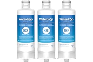 Waterdrop DA97-17376B Replacement for Samsung® HAF-QIN/EXP, DA97-08006C, RF28R7201SR, RF28R7351SG, WD-F45, Refrigerator Water Filter, 3 Filters