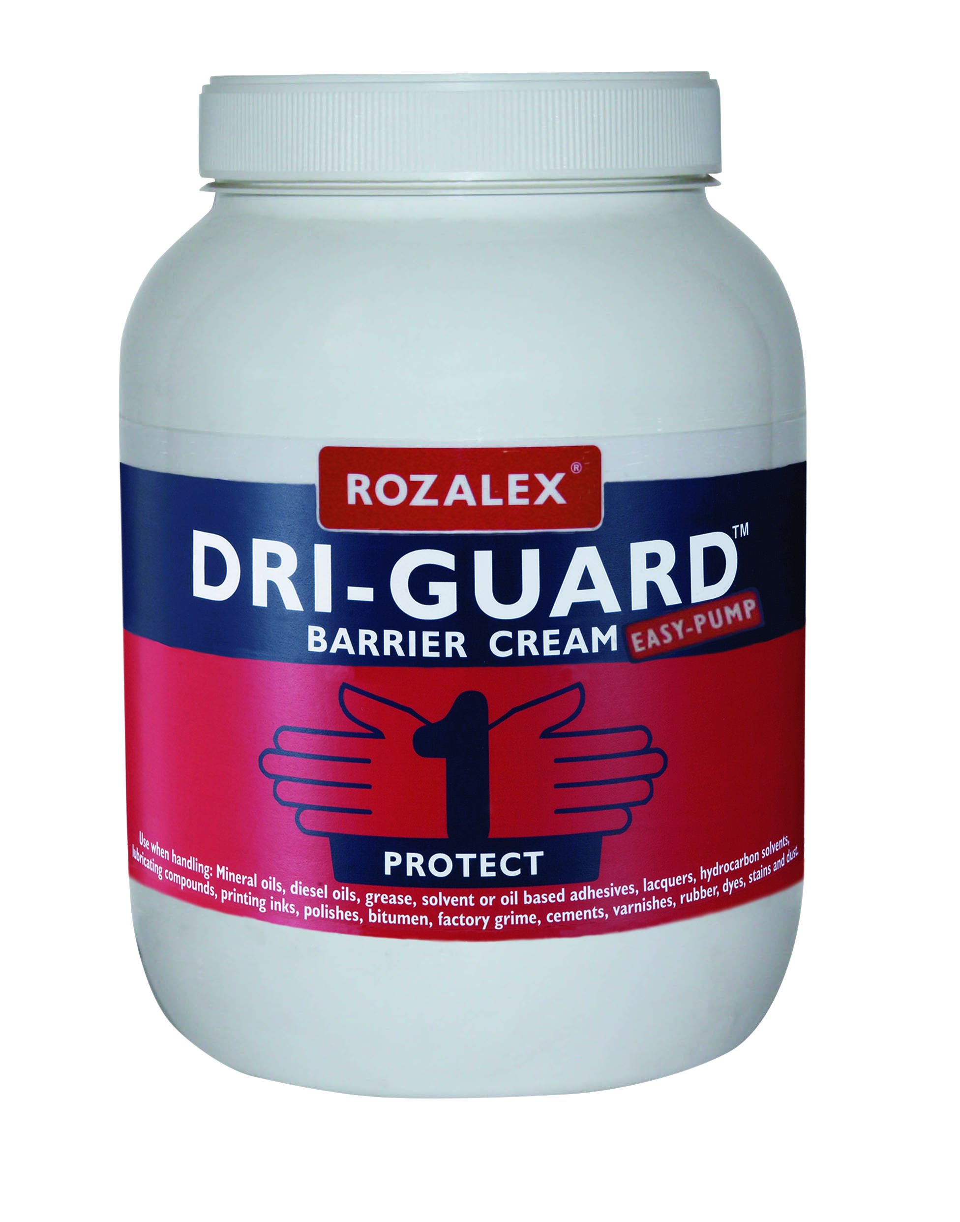 Rozalex Dri-Guard Protection "Easy Pump" Barrier Cream Jar 3 Litre