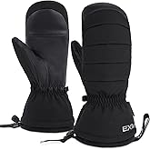 EXski Ski Mittens for Women, Waterproof Snow Ski Gloves for Snowboard, Winter Warm Mitts with Touchscreen