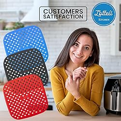 Reusable Air Fryer Liners 3 Pack for 3-5QT or