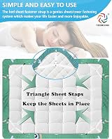 FIBOOMERANG Bed Sheet Clips, 4Pcs Triangle Mattress Corner Straps view 2