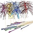 Allazone Cocktail Picks Firework Party Picks, 120 PCS Firework Cake Toppers, Sandwich & Cocktail Picks, Toothpicks for Cake Decoration, Party Supplies