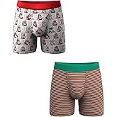 Shinesty Ball Hammock Boxer Briefs For Men Pack of 2 - Pouch Underwear For Men - Flyless