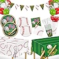 Amazon.com: Baseball Party Decorations for 24 - Baseball Party Supplies ...