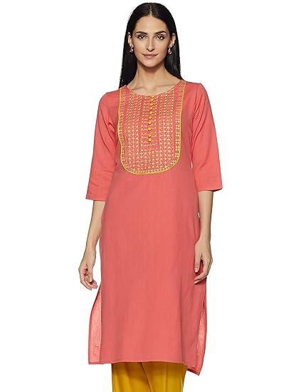 Women's cotton Straight Kurti