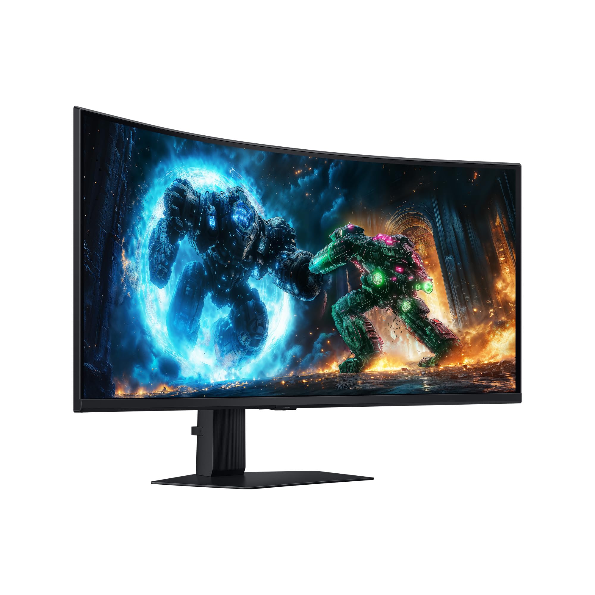Samsung 40 Zoll Odyssey G75F 5K WUHD Curved Gaming Monitor, 5120 x 2160, 180 Hz, 1 ms (G/G), 1000R, VESA DisplayHDR 600 HDR10+, AMD FreeSync Premium Pro, Auto Source Switch+, Core Sync, LS40FG756EUXEN 3