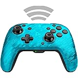PDP Gaming Wireless Deluxe Controller Faceplate: Blue Camo - Nintendo Switch Faceoff