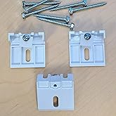 Qty 2pc and 3pc. Brackets KIT for Honeycomb, Cellular, Duette, Applause Shades. Fit Hunter Douglas, Turnils, ALTA, Comfortex, M&amp;B... (1 3/4" Long, 3/8" Cell, Small, 3)