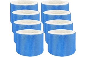 Lot de 8 filtres à évacuation de l'humidité compatibles avec les humidificateurs Honeywell HAC-504, HAC-504AW, HCM-350, HCM-3