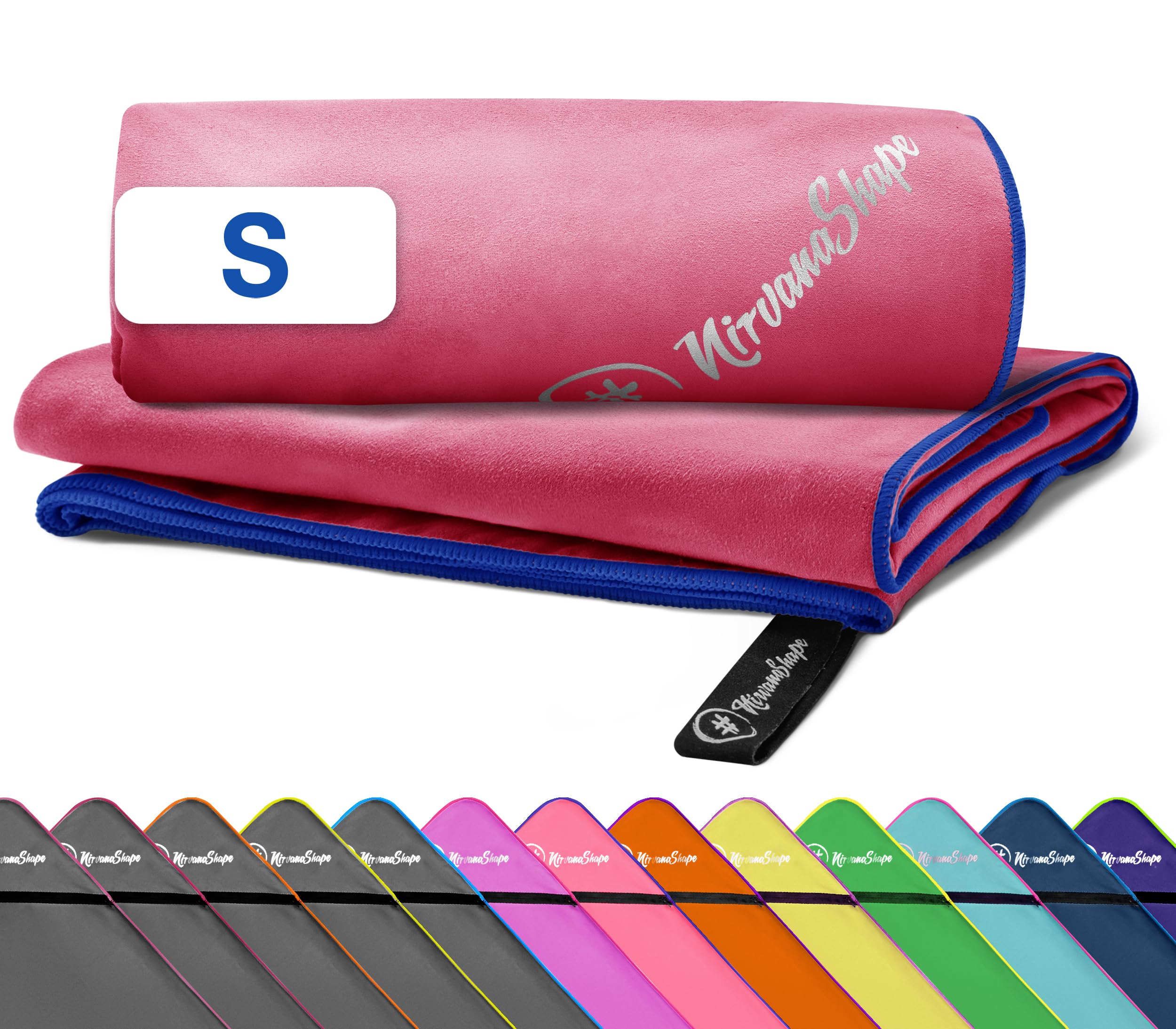 NirvanaShape Microfiber Towel – 60 x 40 cm, Lightweight, Compact for Travel, Vacation, and Fitness - without corner pocket and pannier bag — image 1