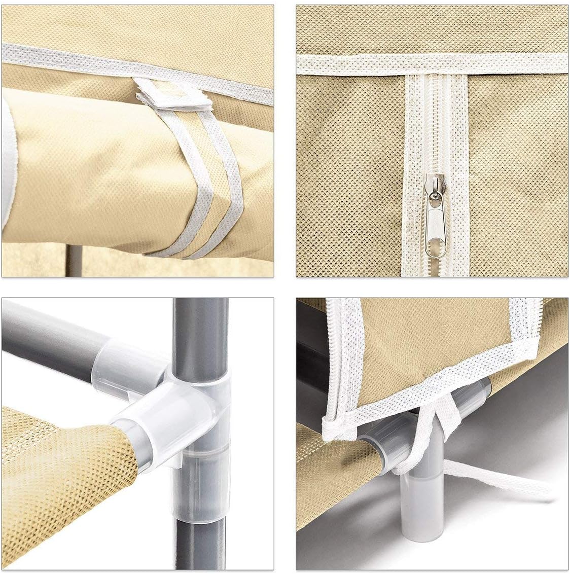 Almacenamiento y organización Armario/ropero Plegable Hecho de Tubos de