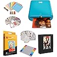 Kodak Step Instant Color Photo Printer with Bluetooth/NFC, ZINK Technology & Kodak App for iOS & Android (Blue) Starter Bundle