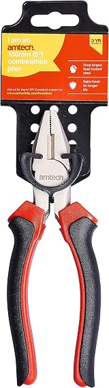 Amtech 150mm Pro Combination Pliers Drop Forged Satin Finish view 3
