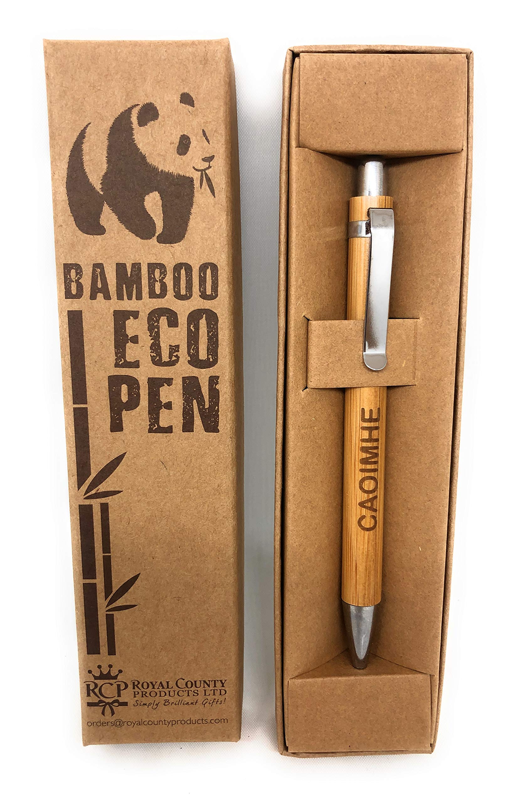 Personalised Bamboo Pens - Eco Friendly - Caoimhe PLEASE DO NOT USE THIS LISTING TO ORDER ANY OTHER NAME..