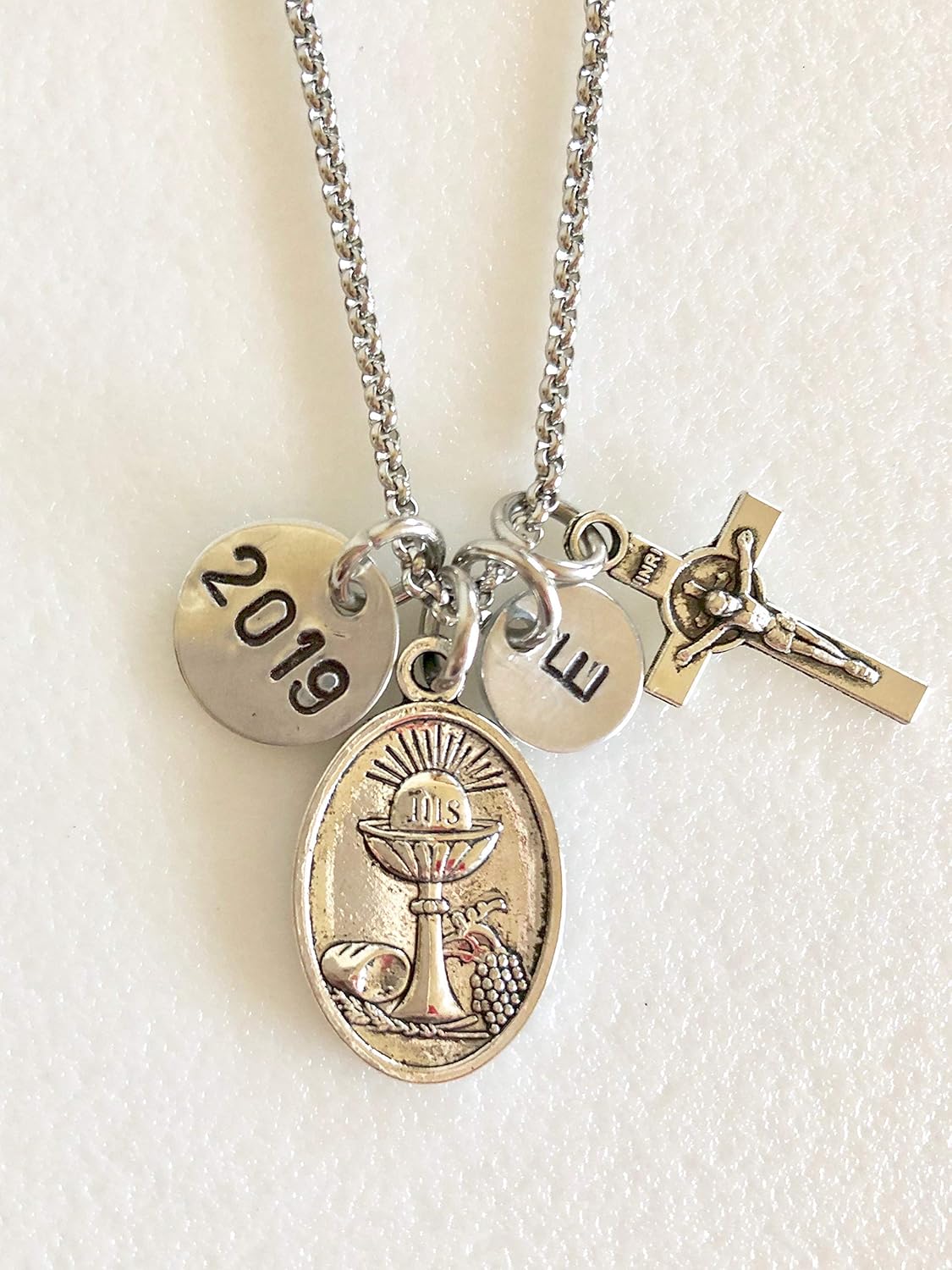 girls first communion necklace