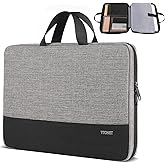 Ytonet Laptop Sleeve Case 17 17.3 Inch, Slim Water Resistant TSA Laptop Cover with Handle Protective Computer Carrying Case Compatible with HP Dell Lenovo Asus Notebooks, Grey