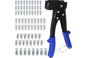Expansion Screw Petal Nut and Metal Setting Tool Petal Shape Metal Nut Wall Anchor Gun for Hollow Wall Plasterboard Pressboar